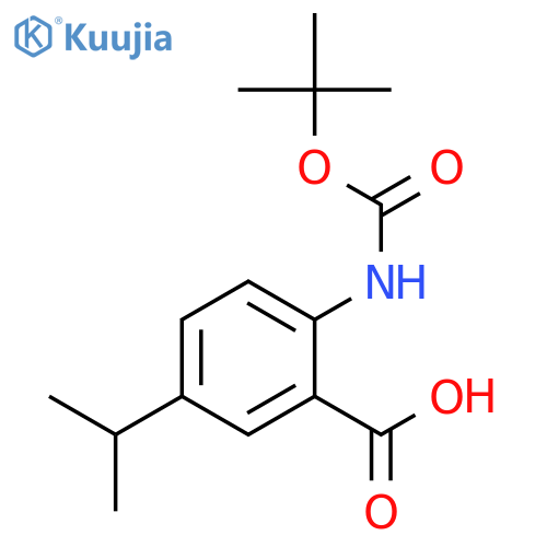 BENZOIC ACID, 2-[[(1,1-DIMETHYLETHOXY)CARBONYL]AMINO]-5-(1-METHYLETHYL)- structure