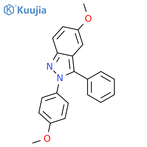 2H-Indazole, 5-methoxy-2-(4-methoxyphenyl)-3-phenyl- structure