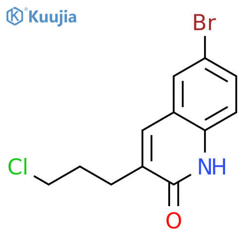 6-Bromo-3-(3-chloropropyl)quinolin-2(1H)-one structure