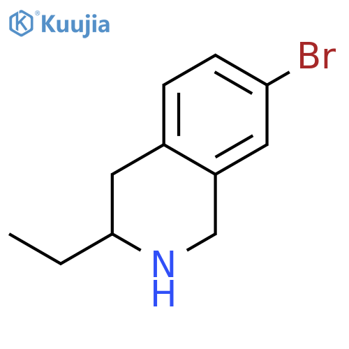Isoquinoline, 7-bromo-3-ethyl-1,2,3,4-tetrahydro- structure