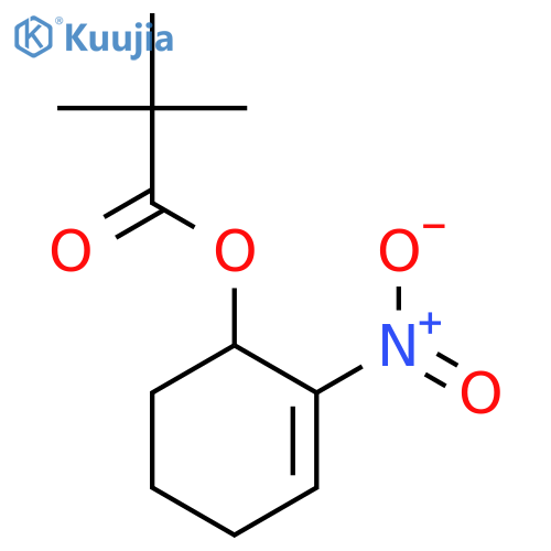 Propanoic acid, 2,2-dimethyl-, 2-nitro-2-cyclohexen-1-yl ester structure