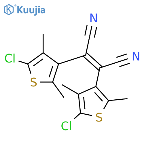 2-BUTENEDINITRILE, 2,3-BIS(5-CHLORO-2,4-DIMETHYL-3-THIENYL)- structure