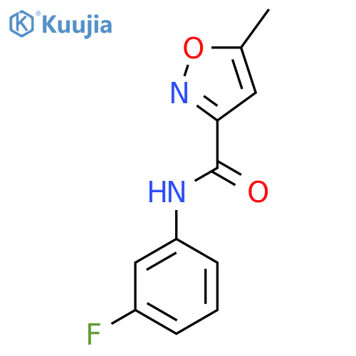 N-(3-fluorophenyl)-5-methyl-1,2-oxazole-3-carboxamide structure