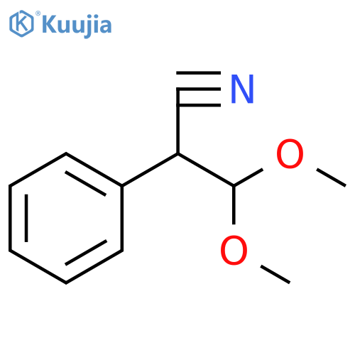 3,3-dimethoxy-2-phenylpropanenitrile structure