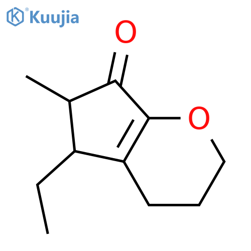 CYCLOPENTA[B]PYRAN-7(2H)-ONE, 5-ETHYL-3,4,5,6-TETRAHYDRO-6-METHYL- structure