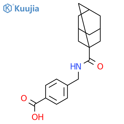 4-{(adamantan-1-yl)formamidomethyl}benzoic acid structure