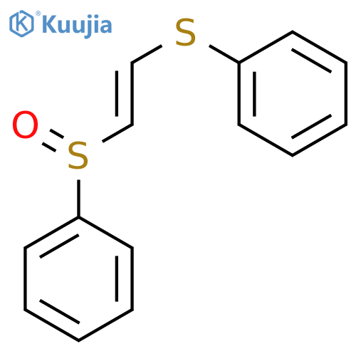BENZENE, [[(E)-[(PHENYLSULFINYL)METHYLENE]METHYL]THIO]- structure