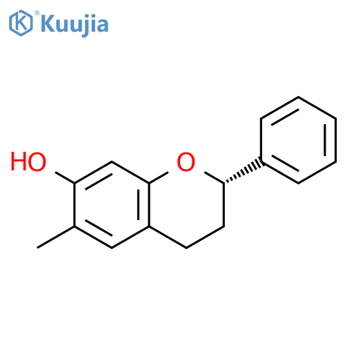 2H-1-BENZOPYRAN-7-OL, 3,4-DIHYDRO-6-METHYL-2-PHENYL-, (2S)- structure