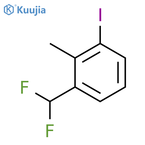 Benzene, 1-(difluoromethyl)-3-iodo-2-methyl- structure