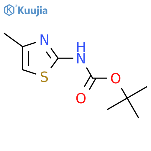 tert-butyl 4-methylthiazol-2-ylcarbamate structure
