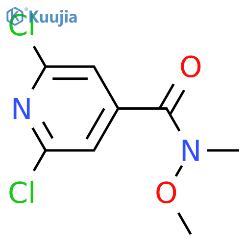 2,6-Dichloro-N-methoxy-N-methylisonicotinamide structure