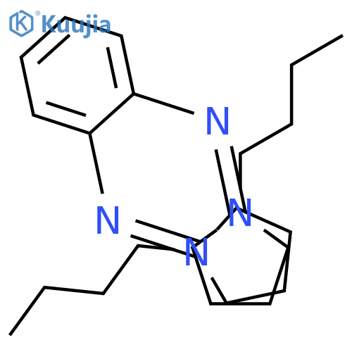 1,2-Benzenediamine,N1,N2-bis(1-butyl-2-pyrrolidinylidene)- structure