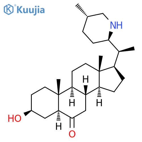 Pregnan-6-one, 3-hydroxy-20-[(2R,5S)-5-methyl-2-piperidinyl]-, (3β,5α,20S)- structure