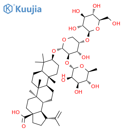 3β-O-α-L-Rhamnopyranosyl-(1→2)-β-D-glucopyranosyl-(1→4)-α-L-arabinopyranoside Betulinic Acid structure