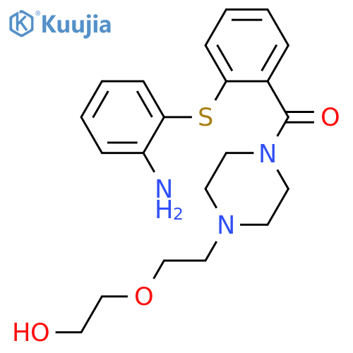 2-(2-(4-(Dibenzob,f1,4thiazepin-11-yl)piperazin-1-yl)ethoxy)ethanol structure