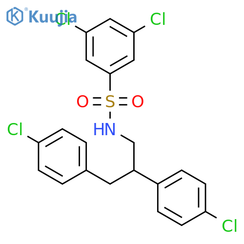 BENZENESULFONAMIDE, N-[2,3-BIS(4-CHLOROPHENYL)PROPYL]-3,5-DICHLORO- structure