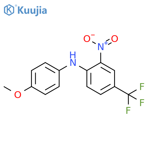 N-(4-Methoxyphenyl)-2-nitro-4-(trifluoromethyl)aniline structure