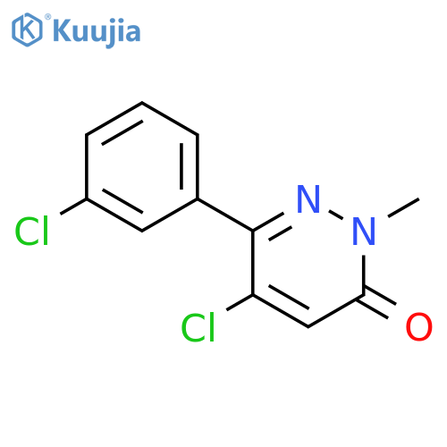 5-Chloro-6-(3-chlorophenyl)-2-methylpyridazin-3(2H)-one structure