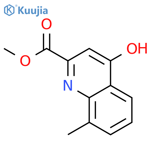 Methyl 4-hydroxy-8-methylquinoline-2-carboxylate structure