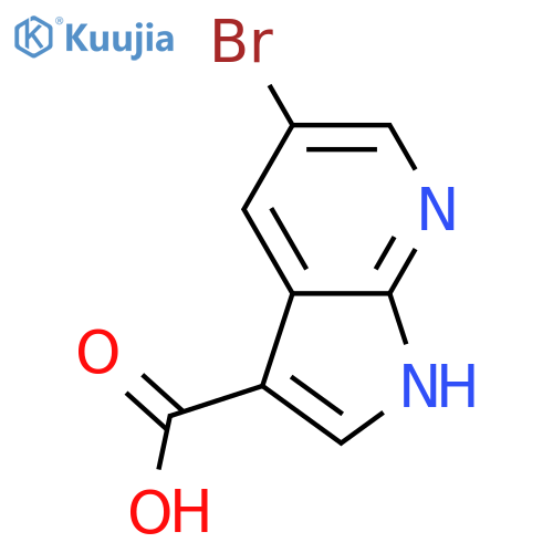 5-Bromo-1H-pyrrolo[2,3-b]pyridine-3-carboxylic acid structure