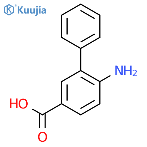 6-amino-biphenyl-3-carboxylic acid structure