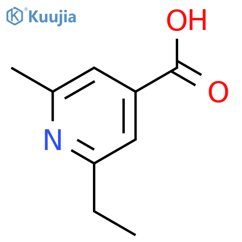 2-ethyl-6-methylpyridine-4-carboxylic acid structure