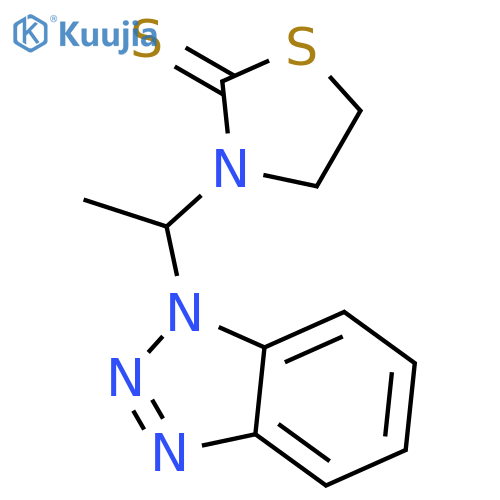2-Thiazolidinethione, 3-[1-(1H-benzotriazol-1-yl)ethyl]- structure