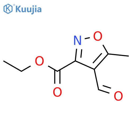 3-ISOXAZOLECARBOXYLIC ACID, 4-FORMYL-5-METHYL-, ETHYL ESTER structure