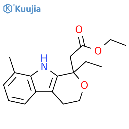 1-Ethyl-1,3,4,9-tetrahydro-8-methyl-pyrano3,4-bindole-1-acetic Acid Ethyl Ester structure
