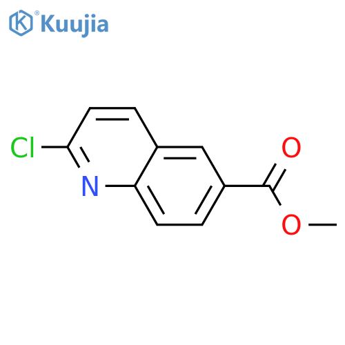 Methyl 2-chloroquinoline-6-carboxylate structure