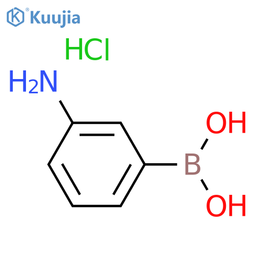 (3-aminophenyl)boronic acid;hydrochloride structure