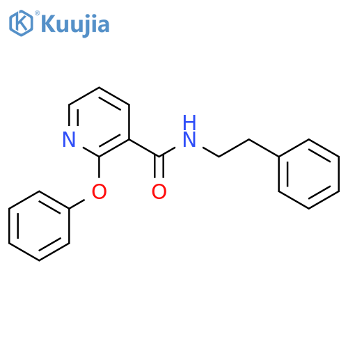 3-Pyridinecarboxamide, 2-phenoxy-N-(2-phenylethyl)- structure