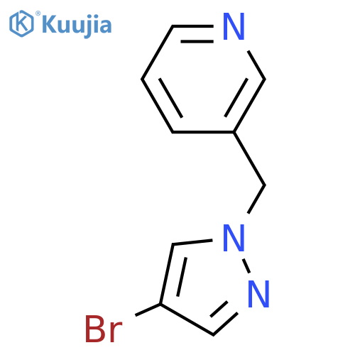 3-((4-Bromo-1H-pyrazol-1-yl)methyl)pyridine structure