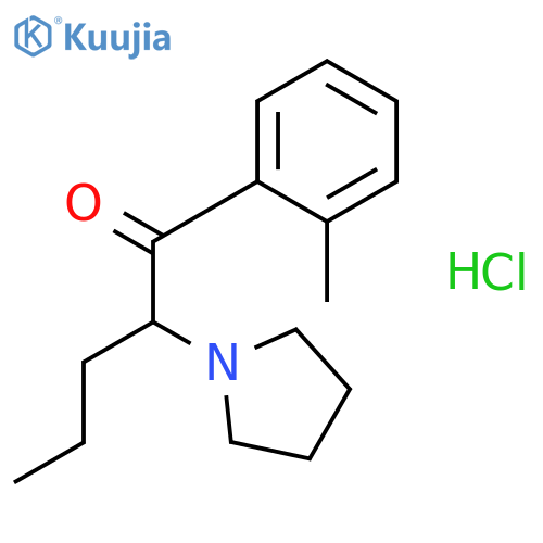 1-PENTANONE, 1-(2-METHYLPHENYL)-2-(1-PYRROLIDINYL)-, HYDROCHLORIDE structure