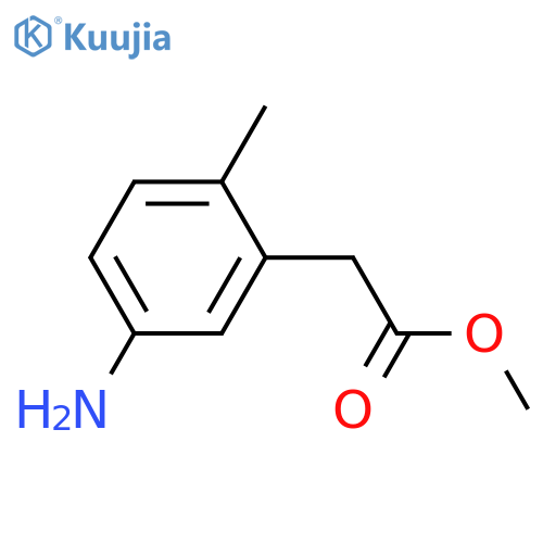 Methyl 2-(5-amino-2-methylphenyl)acetate structure