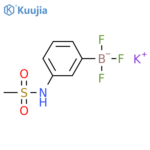 POTASSIUM (3-METHANESULFONYLAMINOPHENYL)TRIFLUOROBORATE structure