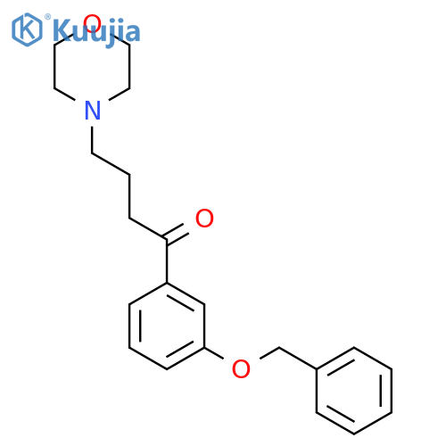 1-Butanone, 4-(4-morpholinyl)-1-[3-(phenylmethoxy)phenyl]- structure