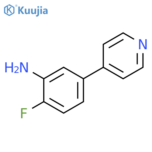 2-Fluoro-5-(pyridin-4-yl)aniline structure