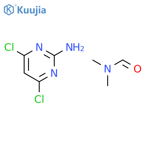 FORMAMIDE, N,N-DIMETHYL-, COMPD. WITH 4,6-DICHLORO-2-PYRIMIDINAMINE(1:1) structure