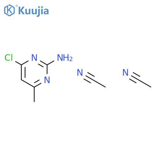 2-PYRIMIDINAMINE, 4-CHLORO-6-METHYL-, COMPD. WITH ACETONITRILE (1:2) structure