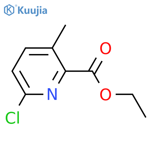 ethyl 6-chloro-3-methyl-pyridine-2-carboxylate structure