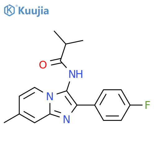 N-2-(4-fluorophenyl)-7-methylimidazo1,2-apyridin-3-yl-2-methylpropanamide structure
