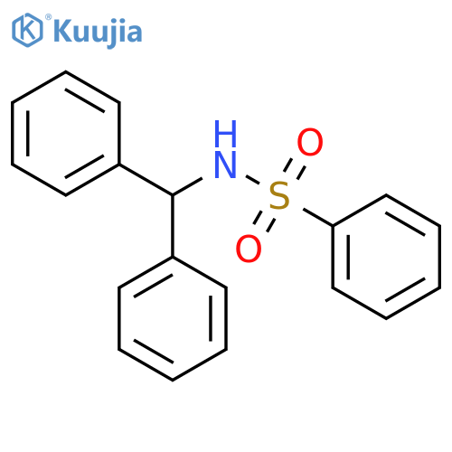 N-(diphenylmethyl)benzenesulfonamide structure