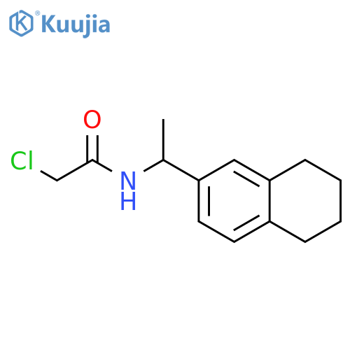 2-Chloro-N-1-(5,6,7,8-tetrahydronaphthalen-2-yl)ethylacetamide structure