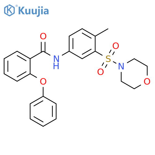 Benzamide, N-[4-methyl-3-(4-morpholinylsulfonyl)phenyl]-2-phenoxy- structure