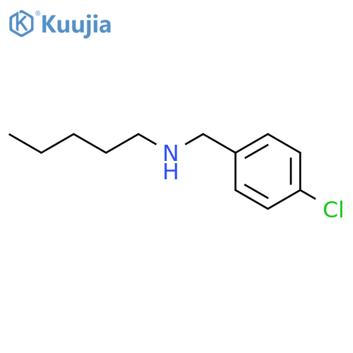 (4-chlorophenyl)methyl(pentyl)amine structure