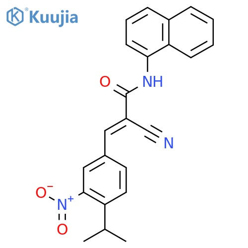 2-cyano-N-(naphthalen-1-yl)-3-[3-nitro-4-(propan-2-yl)phenyl]prop-2-enamide structure