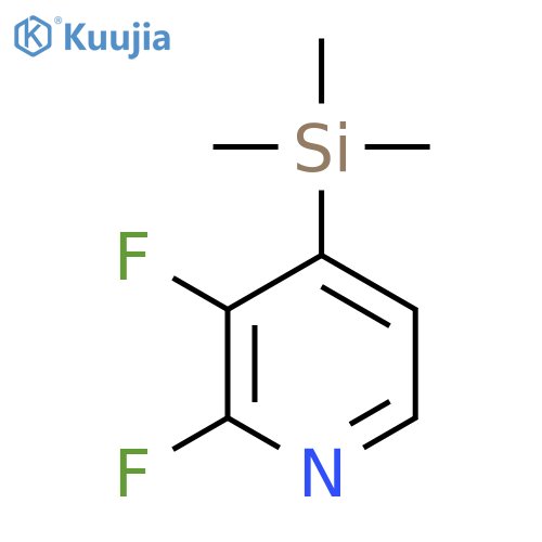 2,3-Difluoro-4-(trimethylsilyl)pyridine structure