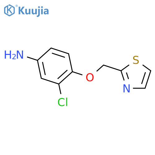 3-Chloro-4-(thiazol-2-ylmethoxy)aniline structure