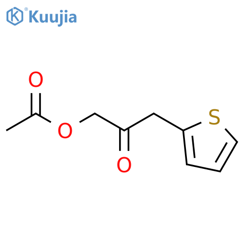 2-Propanone, 1-(acetyloxy)-3-(2-thienyl)- structure